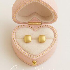 Gocce di Sole Stud Earrings - 18k Hollow Yellow Gold Elegant Earrings